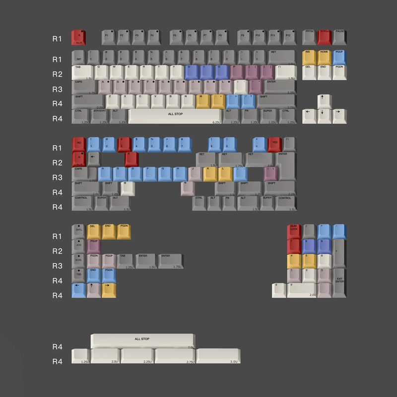 S9000 Cherry profile Keycaps - Kit:S9000 MINI