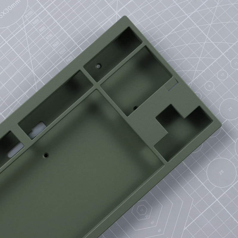 Ready to Use KBD8X MKIII Keyboard With PBTfans Inkdrop - Case color:E-coating forest green - Layout:WK