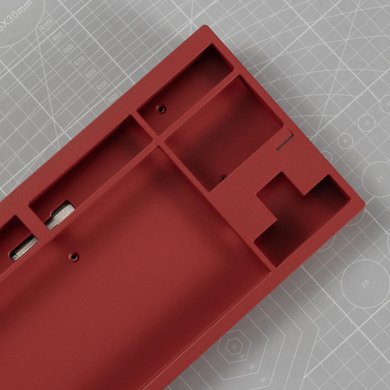 Ready to Use KBD8X MKIII Keyboard With PBTfans Inkdrop - Case color:E-coating Red with Glitter - Layout:WK