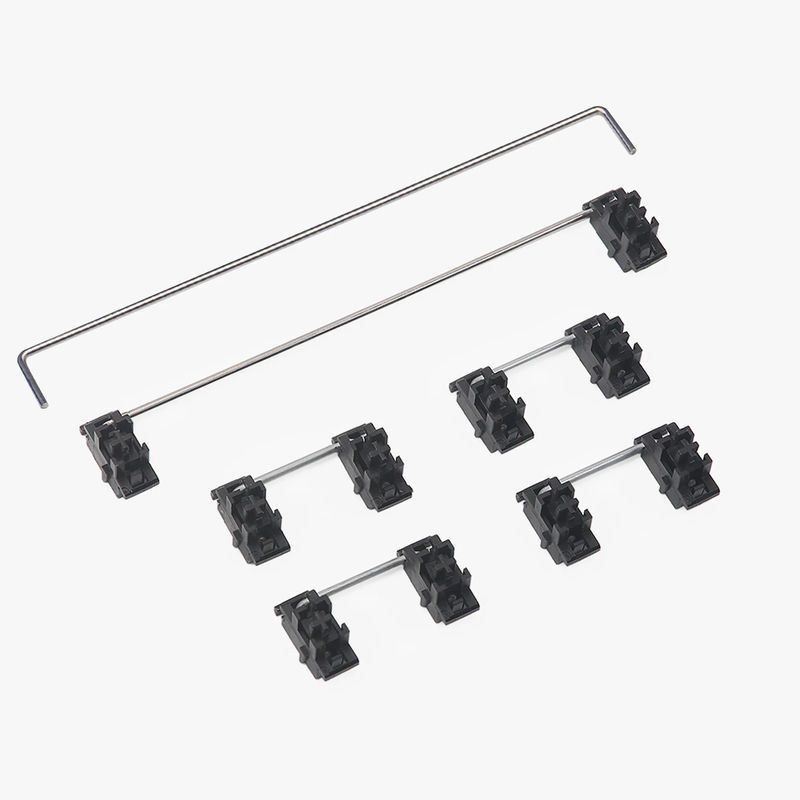 Gateron plate mounted stabilizers - Size:60/87 keyboard set - color:Black