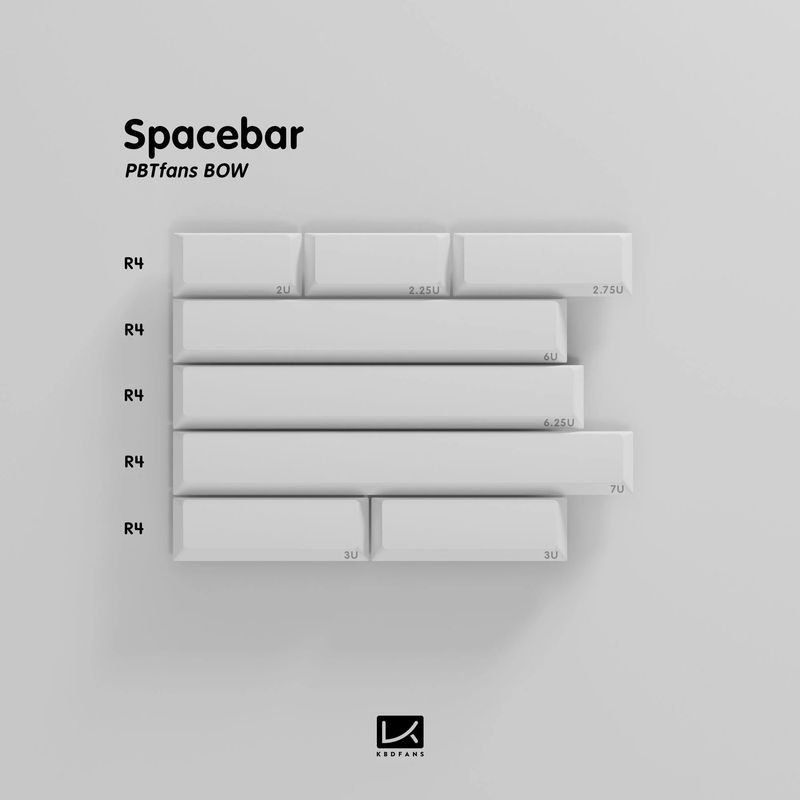 K KBDfans PBTfans BOW - KIT:Spacebar