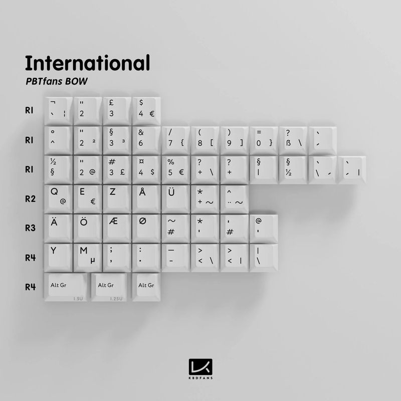 K KBDfans PBTfans BOW - KIT:International