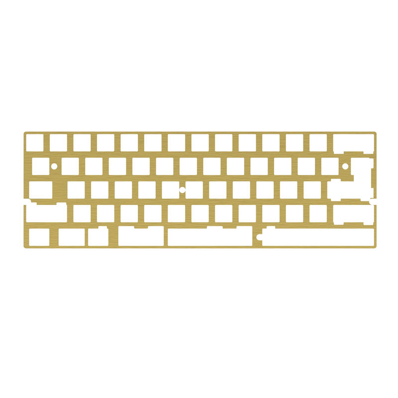 DZ60 CNC ALUMINUM/BRASS 60%  PLATE - Material:Brass - Layout:2U Left Shift (Plate-A)