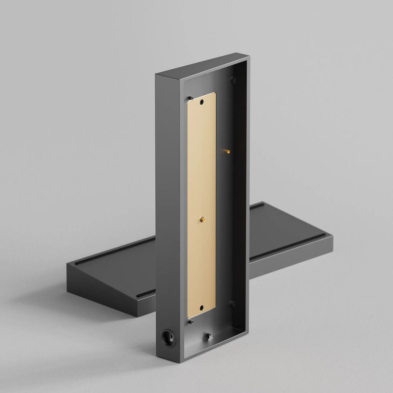 Tofu60 Redux Case - Color (without brass weight bar):Anodized Gray