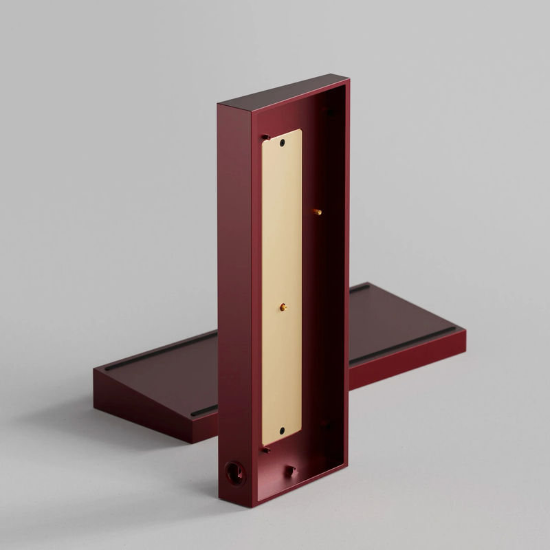 Tofu60 Redux Case - Color (without brass weight bar):Anodized Maroon