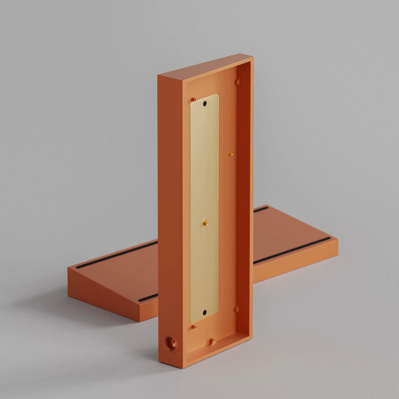 Tofu60 Redux Case - Color (without brass weight bar):E-coating Orange