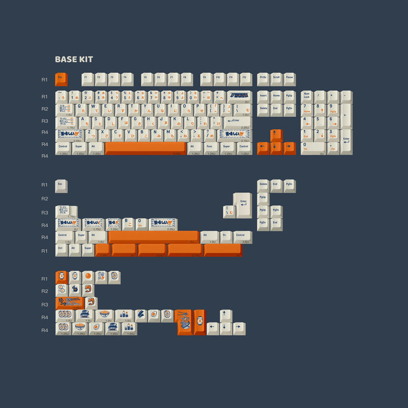 FBB Ichiraku Ramen Cherry profile Keycaps