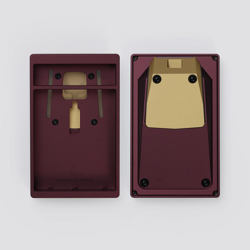 Taco Pad - Case (no engraving version):Burgundy - Plate:PC Plate - PCB:Wired