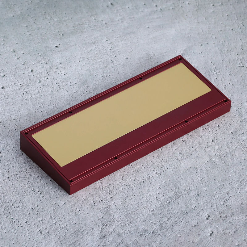 Tofu60 2.0 Case - Color:Anodized Burgundy Red - Layout:HHKB