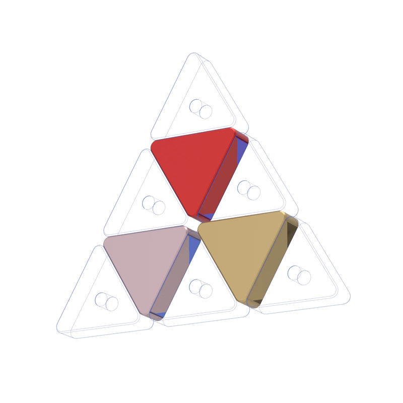 TET Accessories - Option:Color chips - Red+Rose Gold+Gold