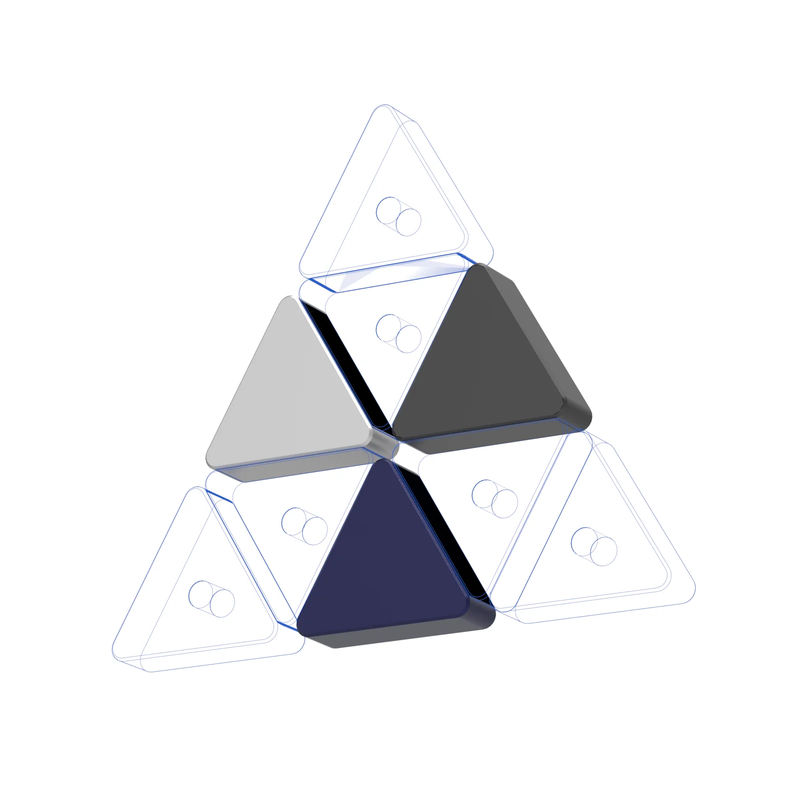 TET Accessories - Option:Color chips - Silver+Dark Blue+Dark Gray
