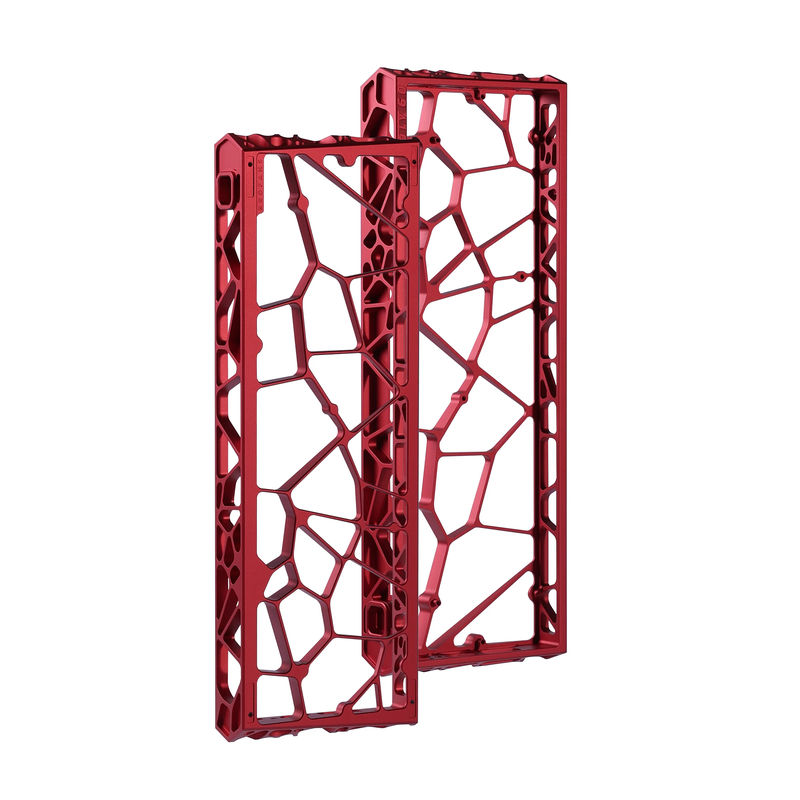 Holy60 Keyboard Kit - Case:Anodized Red - Plate:Aluminum black