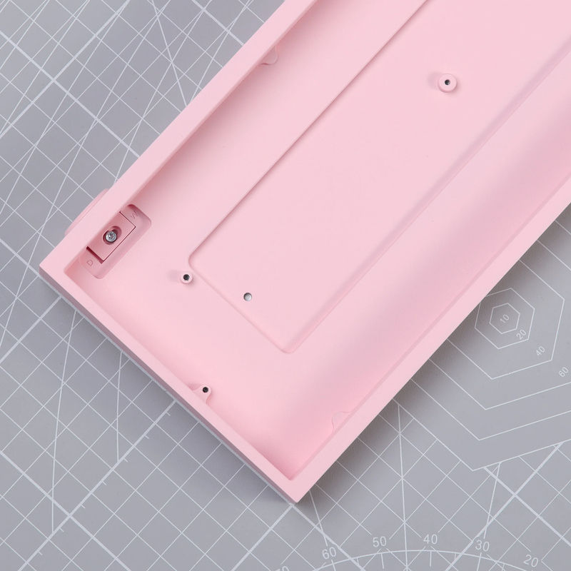 Ready to use Tofu60 Redux with PBTfans Count Dracula - Case:E-coating Light Pink - Plate:Aluminum black - PCB:60% RGB ANSI Hotswap PCB