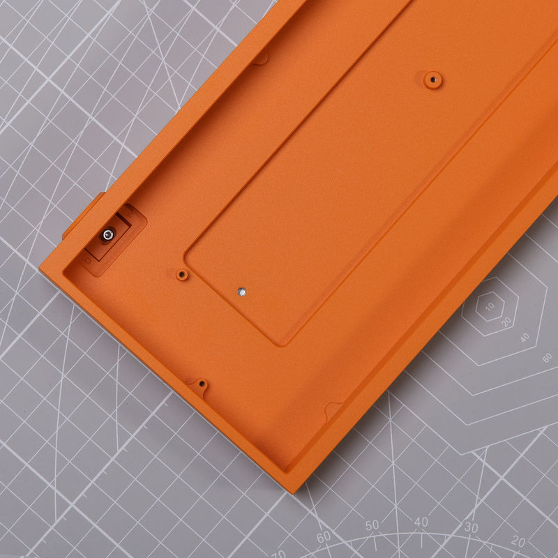 Ready to use Tofu60 Redux with PBTfans Count Dracula - Case:E-coating Orange - Plate:Aluminum black - PCB:60% RGB ANSI Hotswap PCB