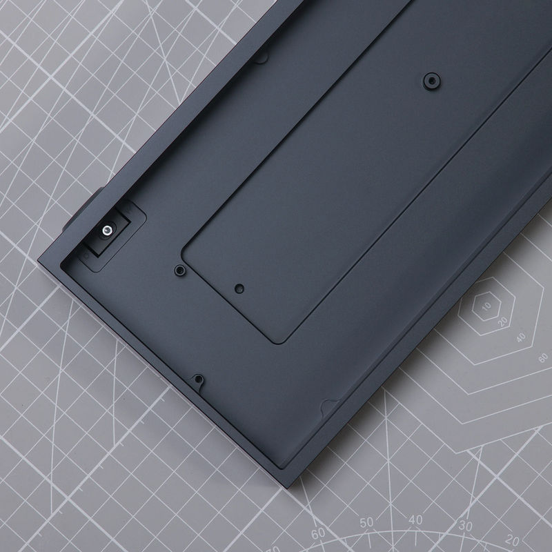 Ready to use Tofu60 Redux with PBTfans Count Dracula - Case:Anodized Gray - Plate:Aluminum black - PCB:60% RGB ANSI Hotswap PCB