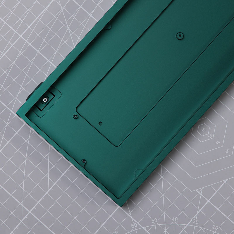 Ready to use Tofu60 Redux with PBTfans Count Dracula - Case:Anodized Green - Plate:Aluminum black - PCB:60% RGB ANSI Hotswap PCB