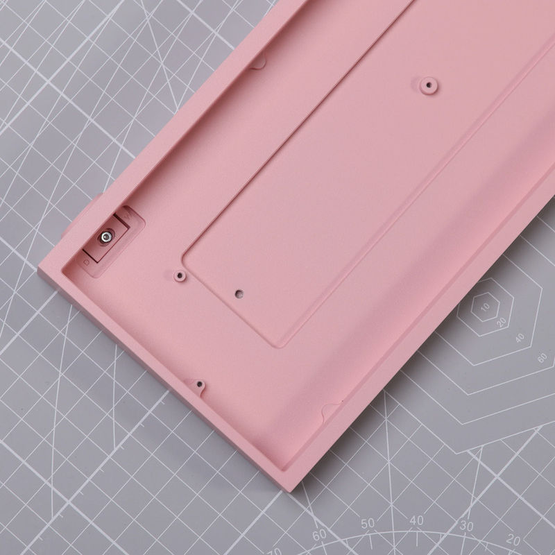 Ready to use Tofu60 Redux with PBTfans Count Dracula - Case:E-coating Pink - Plate:Aluminum black - PCB:60% RGB ANSI Hotswap PCB