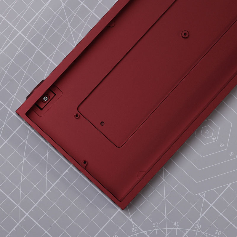 Ready to use Tofu60 Redux with PBTfans Count Dracula - Case:[Pre-order] Anodized Maroon - Plate:Aluminum black - PCB:60% RGB ANSI Hotswap PCB