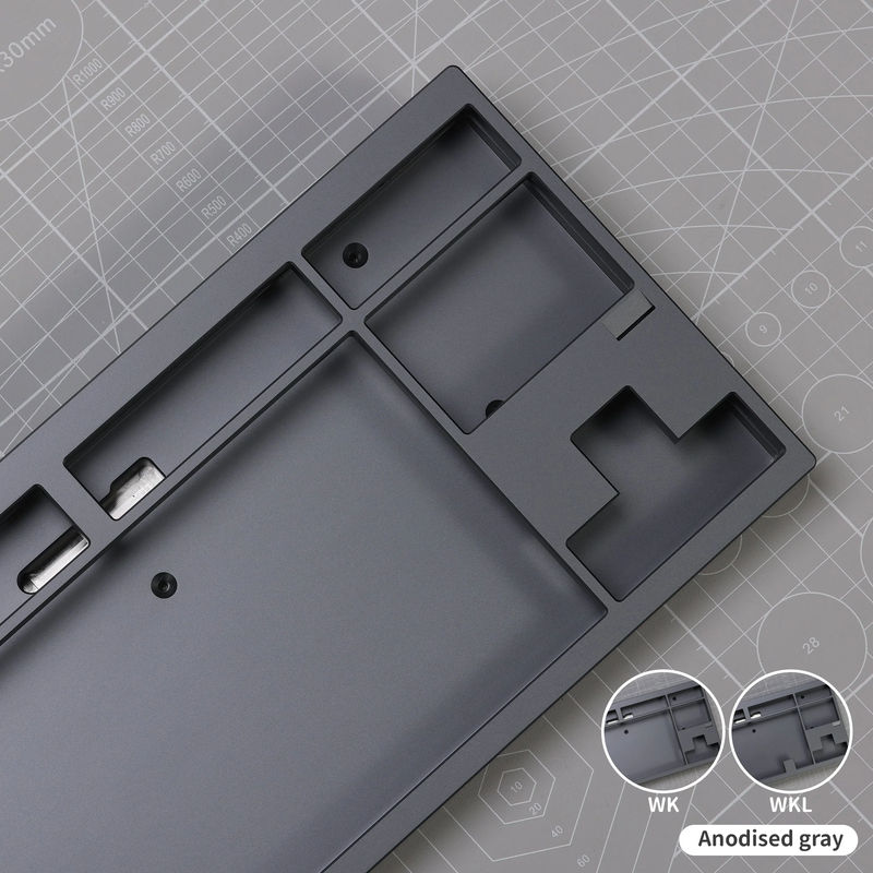Ready to Use KBD8X MKIII Keyboard With PBTfans WOB Base/RGBY Text - Layout:WKL - Case color:Anodised gray