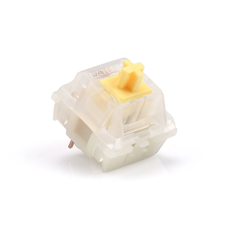 Gateron Caps Milky Yellow Linear Switches