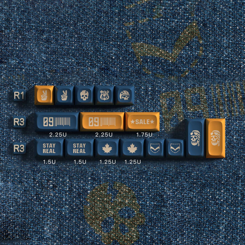 Jeans PGA Profile Keycaps Set - Kit:Novelty Kit A
