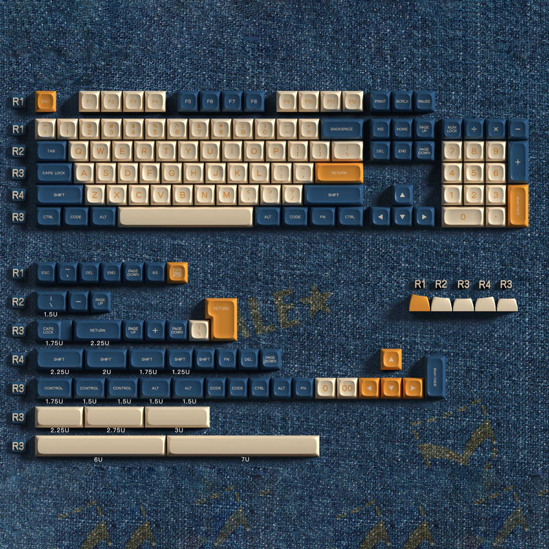 Jeans PGA Profile Keycaps Set - Kit:Base Kit