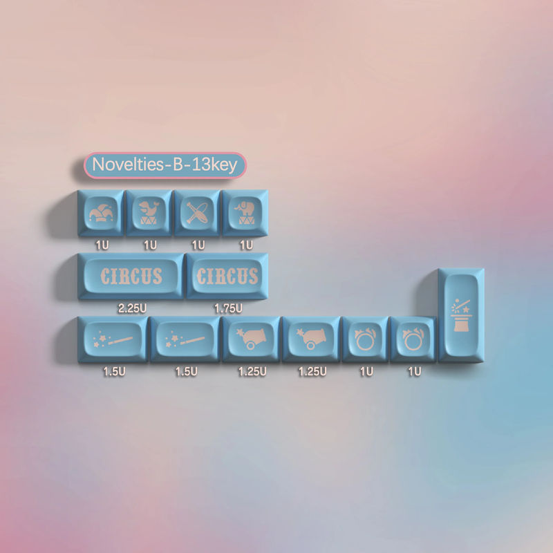Circus PGA Profile Keycaps Set - Kit:Novelty Kit B
