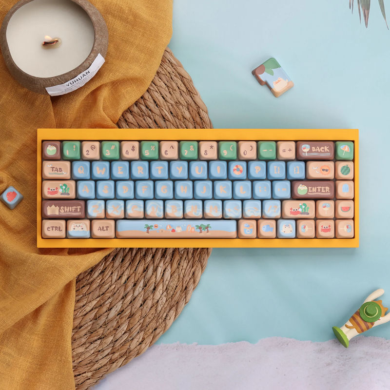 Beach Coconut MOA Profile Keycaps Set
