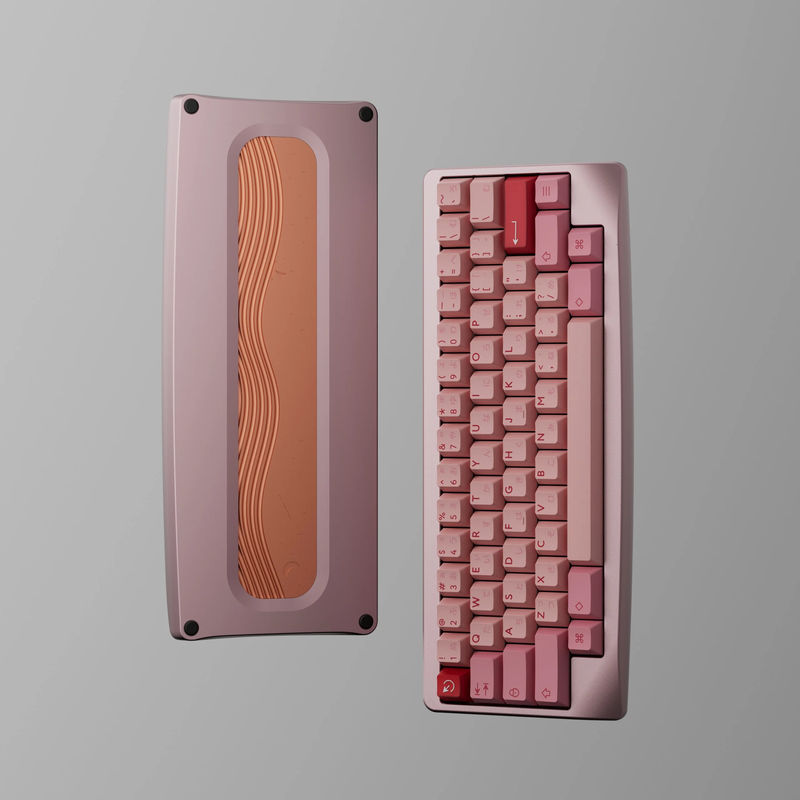 Agar - Color:Anodized light pink - PCB:EC PCB - Plate:EC plate Alu Dark Purple