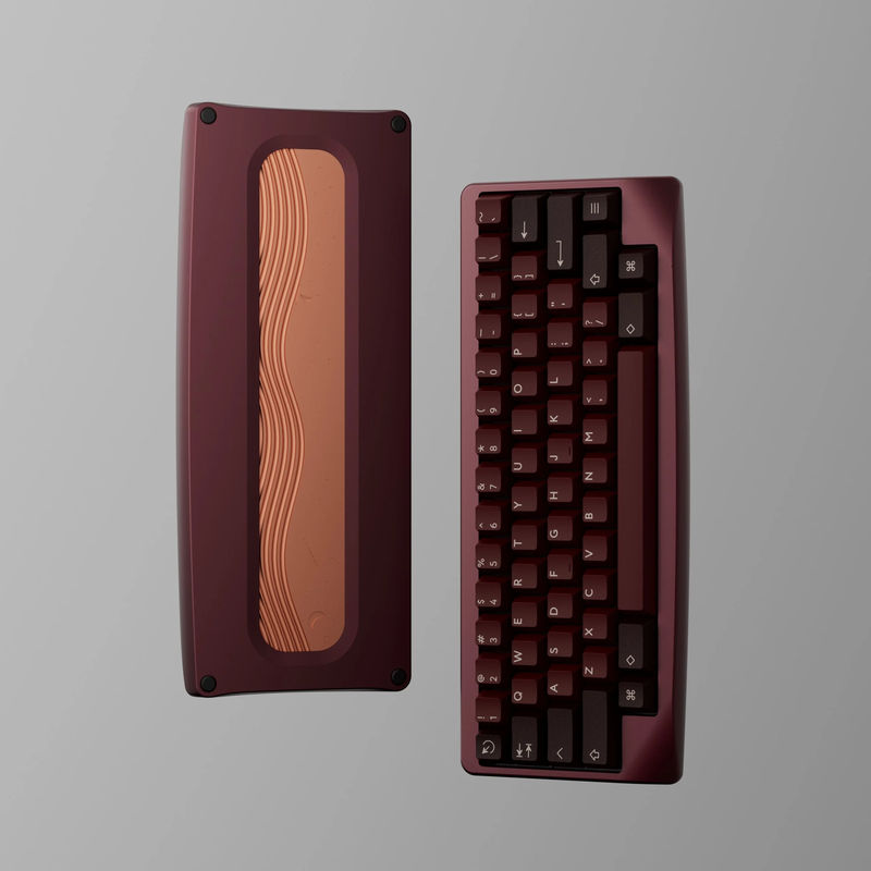 Agar - Color:Anodized burgundy - PCB:EC PCB - Plate:EC plate Alu Dark Purple