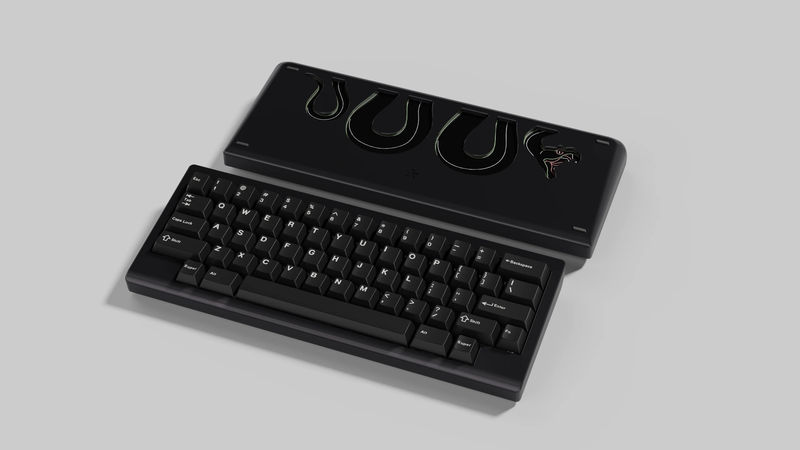 Snake60 R2 - Color:Iron (Black) - Layout:HHKB - PCB:Hotswap PCB