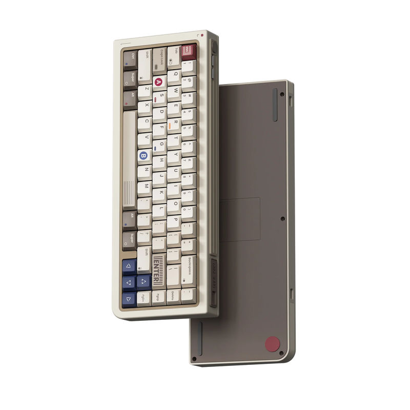80Retros GAME1989 65 - Color:Warm gray - PCB:1.6mm non-flex-cut hotswap PCB - Plate:FR4