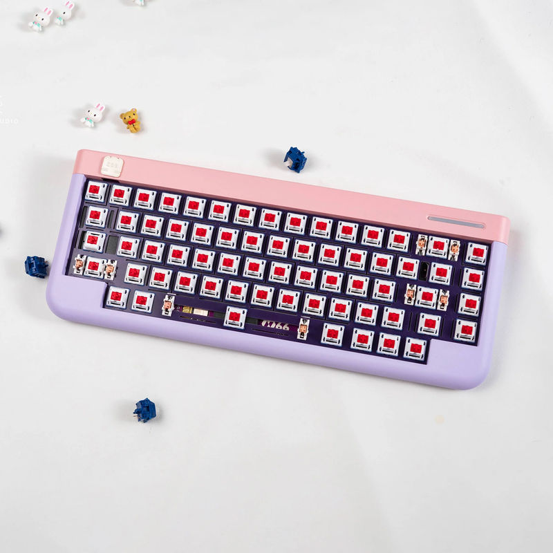 [In stock] NONO N66 - KIt colors *Keycaps are not included:Pre-built pink purple