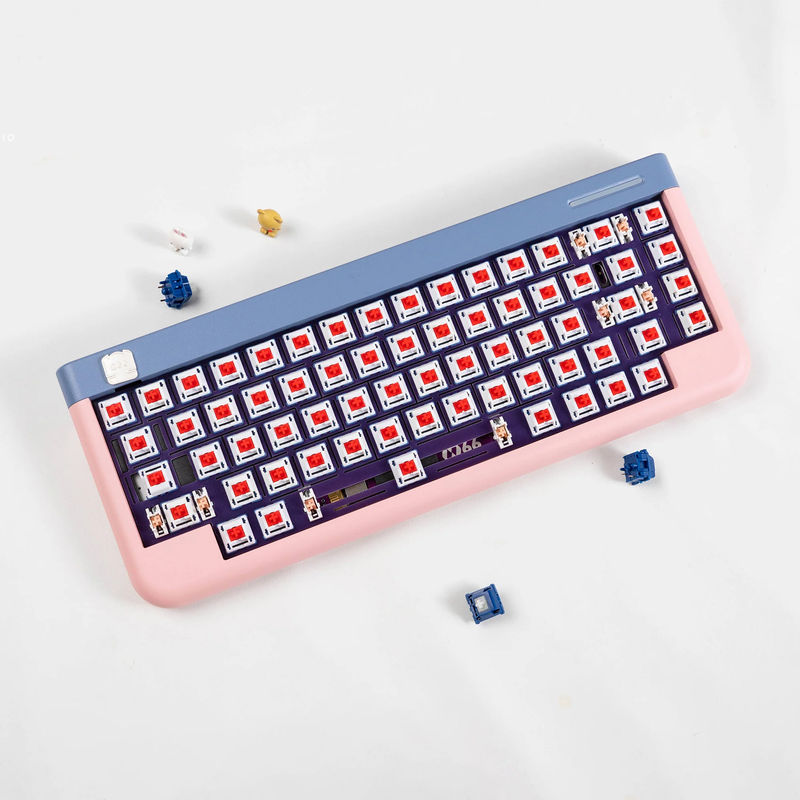 [In stock] NONO N66 - KIt colors *Keycaps are not included:Blue pink DIY kit