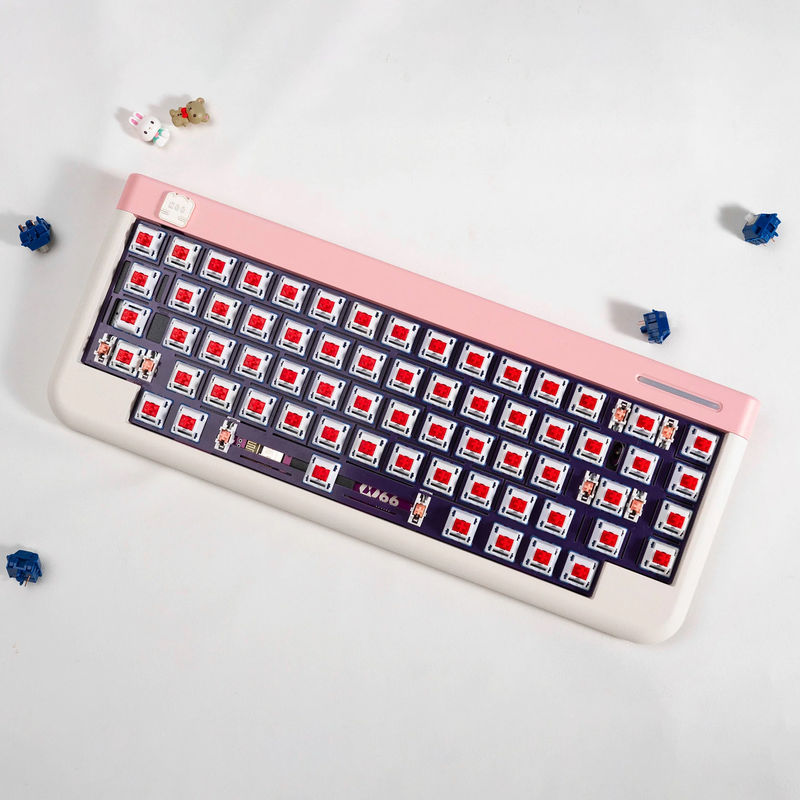 [In stock] NONO N66 - KIt colors *Keycaps are not included:Pre-built pink white