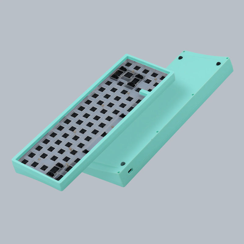 KBD67 Lite R4 Mechanical Keyboard Kit - Color:Pale Turquoise - PCB Version:Wired ANSI Layout