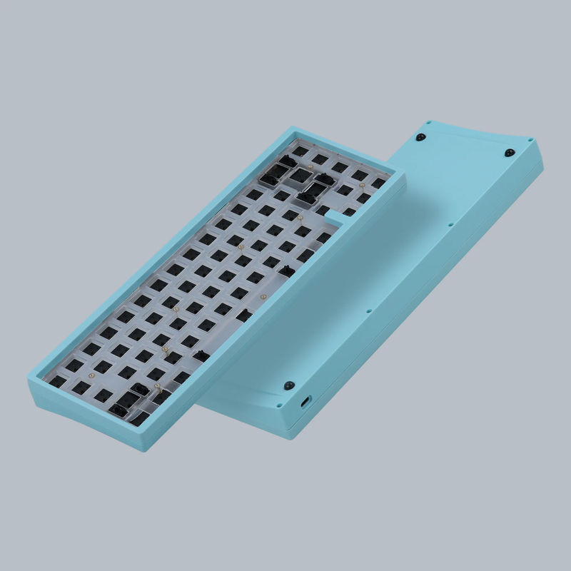 KBD67 Lite R4 Mechanical Keyboard Kit - Color:Powder Blue - PCB Version:Wired ANSI Layout