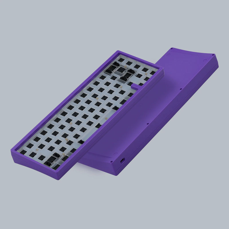 KBD67 Lite R4 Mechanical Keyboard Kit - Color:Vivid Violet - PCB Version:Wired ANSI Layout