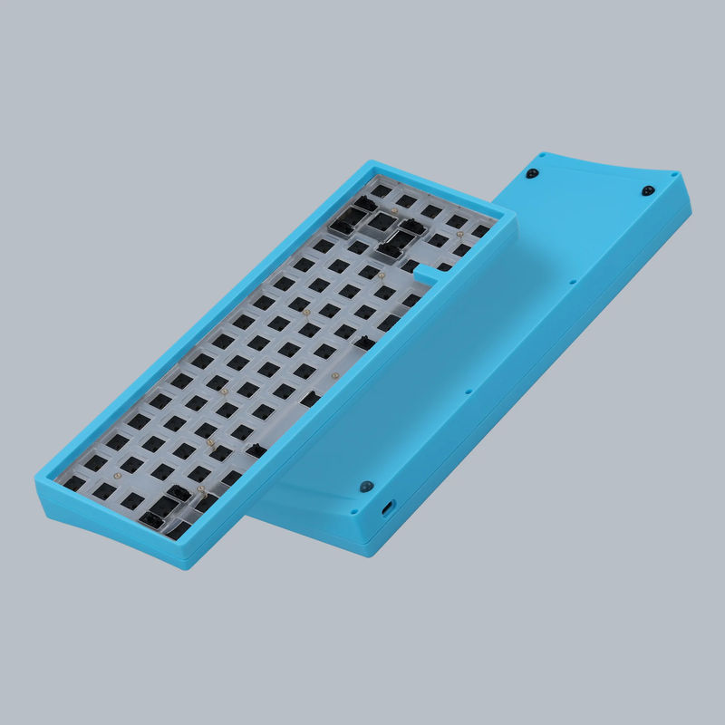 KBD67 Lite R4 Mechanical Keyboard Kit - Color:Justice Blue - PCB Version:Wired ISO Layout