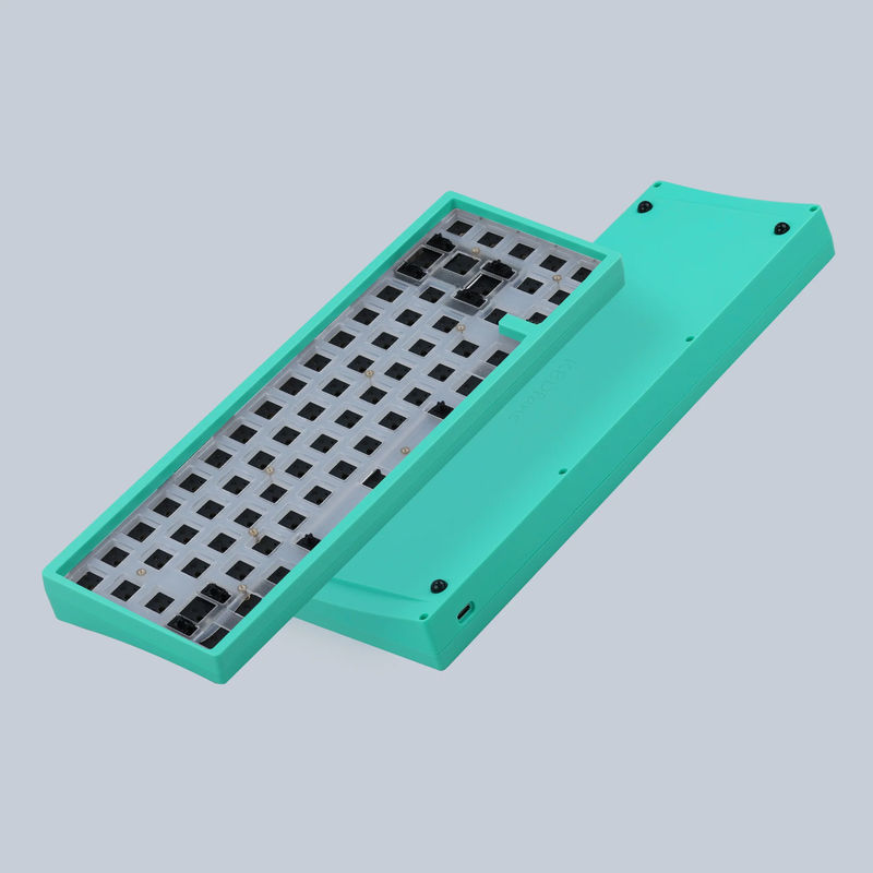 KBD67 Lite R4 Mechanical Keyboard Kit - Color:Mint Chip - PCB Version:Wired ANSI Layout