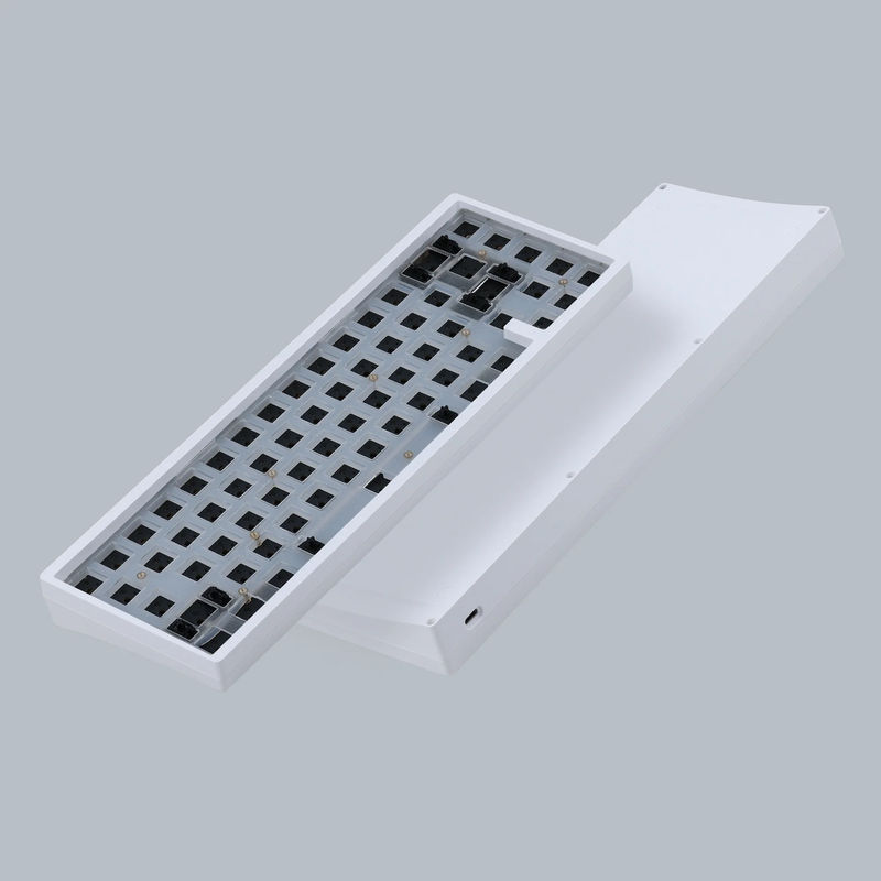 KBD67 Lite R4 Mechanical Keyboard Kit - Color:White - PCB Version:Wired ANSI Layout