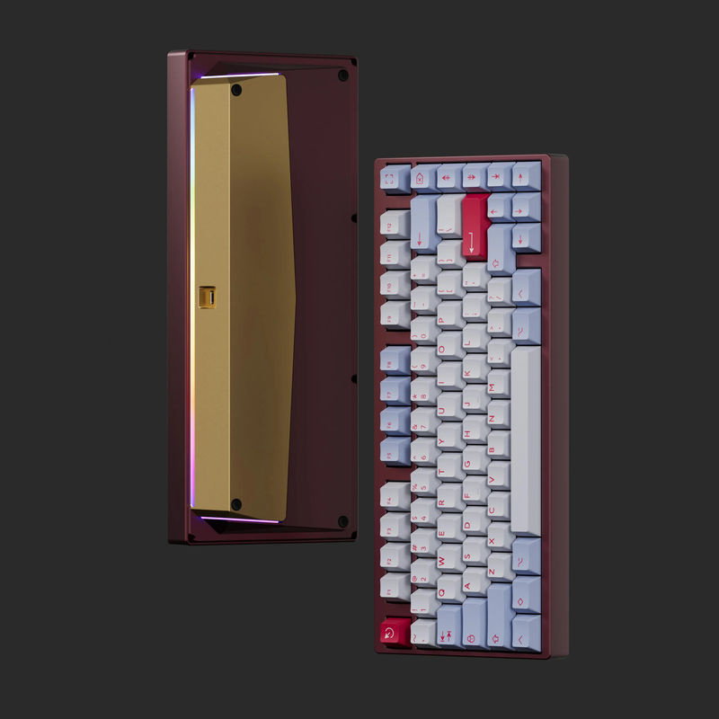 Taco - Case (no engraving version):Burgundy - PCB version:ANSI Hot-swap PCB