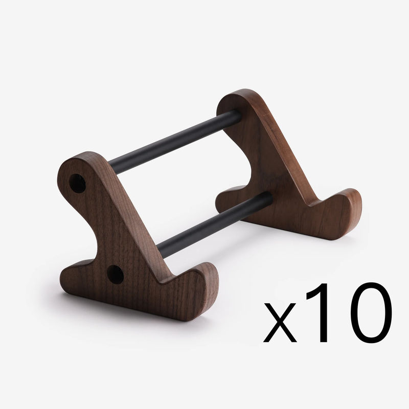 Walnut Wood Keyboard Stand - Option:10 Pieces