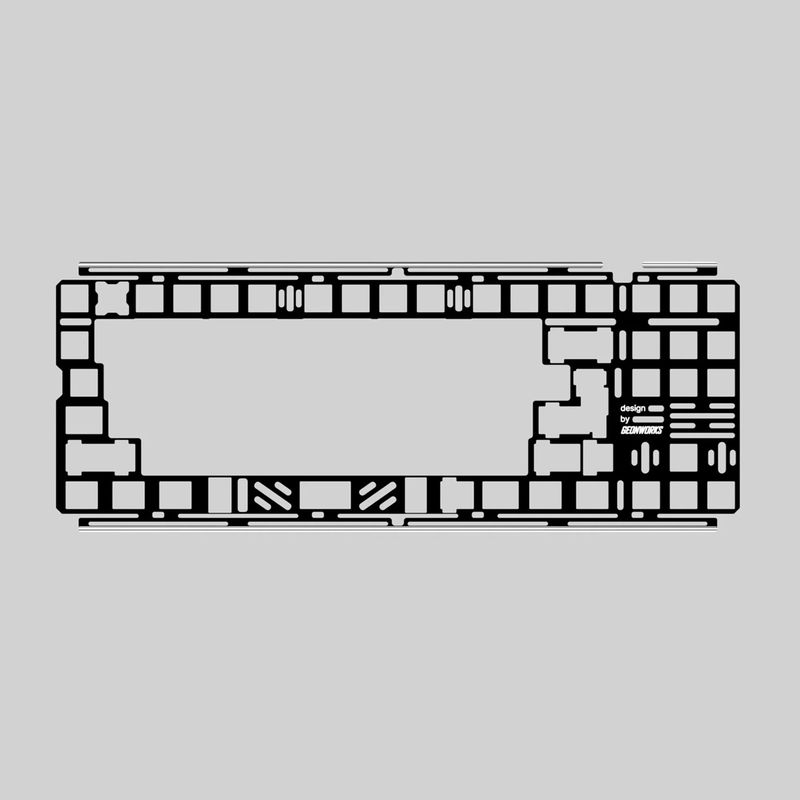 Add-ons for F1-8X V2 - Add-ons:[PLATE] Aluminium 1.5mm V1.1 / Half