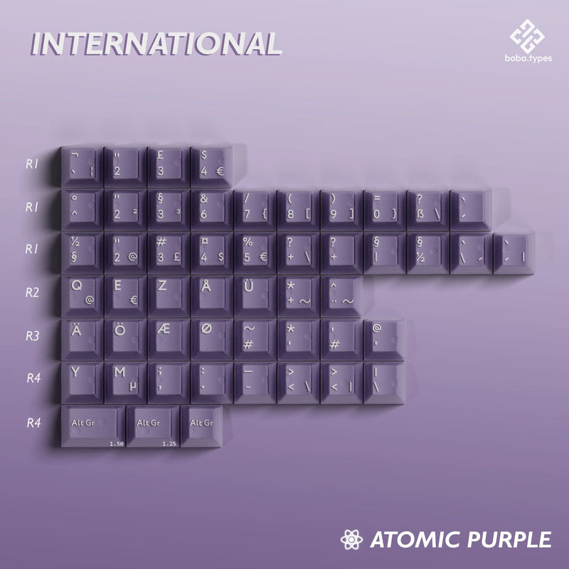 [IC] PBTfans atomic purple R2 - Kit:International