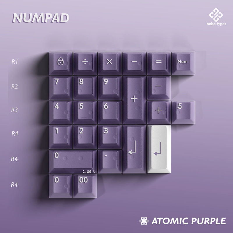 [IC] PBTfans atomic purple R2 - Kit:Numpad