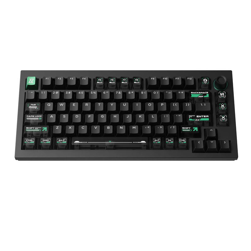 Lemokey L5 HE Magnetic Switch Custom Gaming Keyboard - Type:Fully Assembled Knob - Color:Cyber - Switches:Lemokey Ultra-fast Lime Magnetic Switch