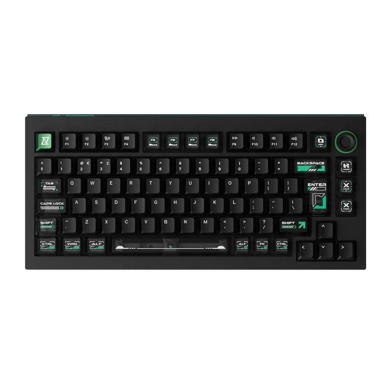 Lemokey L5 HE Magnetic Switch Custom Gaming Keyboard - Type:Fully Assembled Knob (ISO) - Color:Cyber (ISO-UK) - Switches:Lemokey Ultra-fast Lime Magnetic Switch
