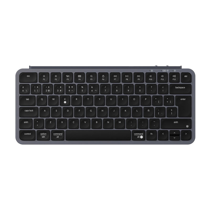 Keychron B1 Pro Ultra-Slim Wireless Keyboard ISO Layout Collection - Color:Space Gray - Layout Versions:ES-ISO