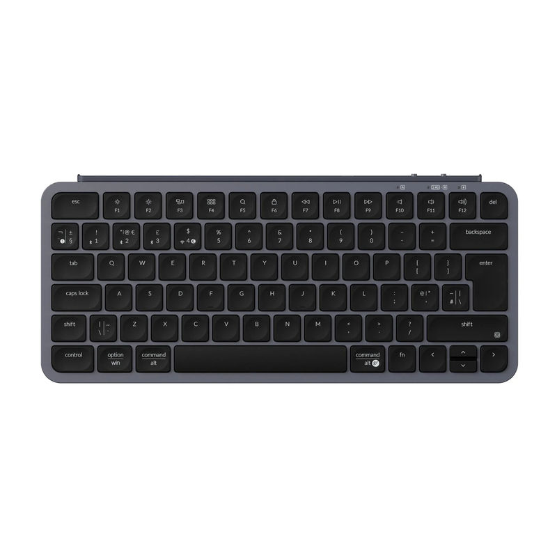 Keychron B1 Pro Ultra-Slim Wireless Keyboard ISO Layout Collection - Color:Space Gray - Layout Versions:UK-ISO